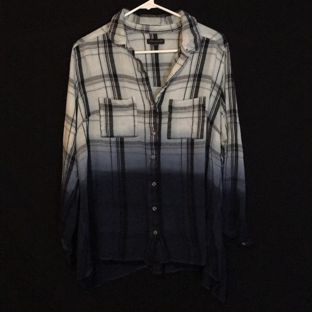 Lane Bryant 18/20 Plaid Button Up Top